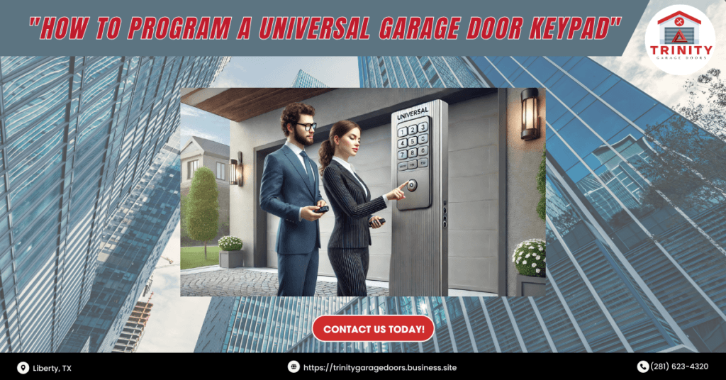 How to Program a Universal Garage Door Keypad 1 Trinity Garage Doors